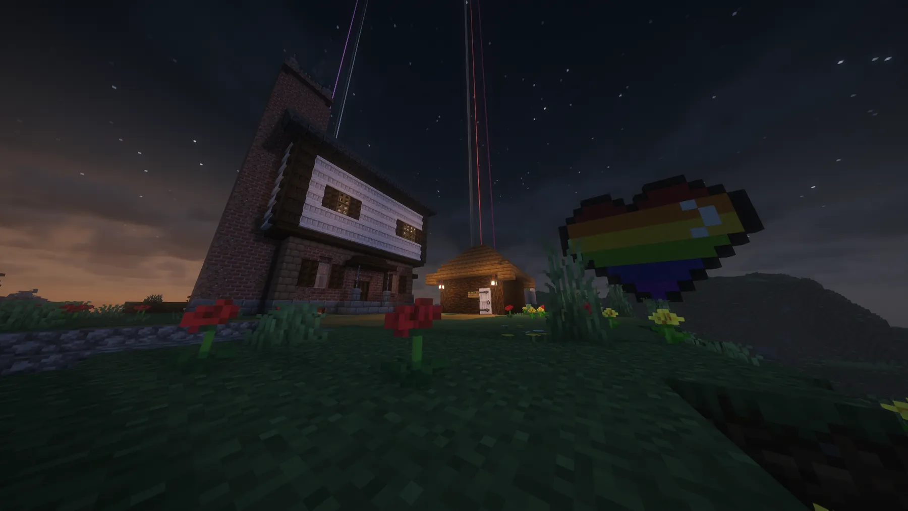 Lobotomy's house and rainbow heart build