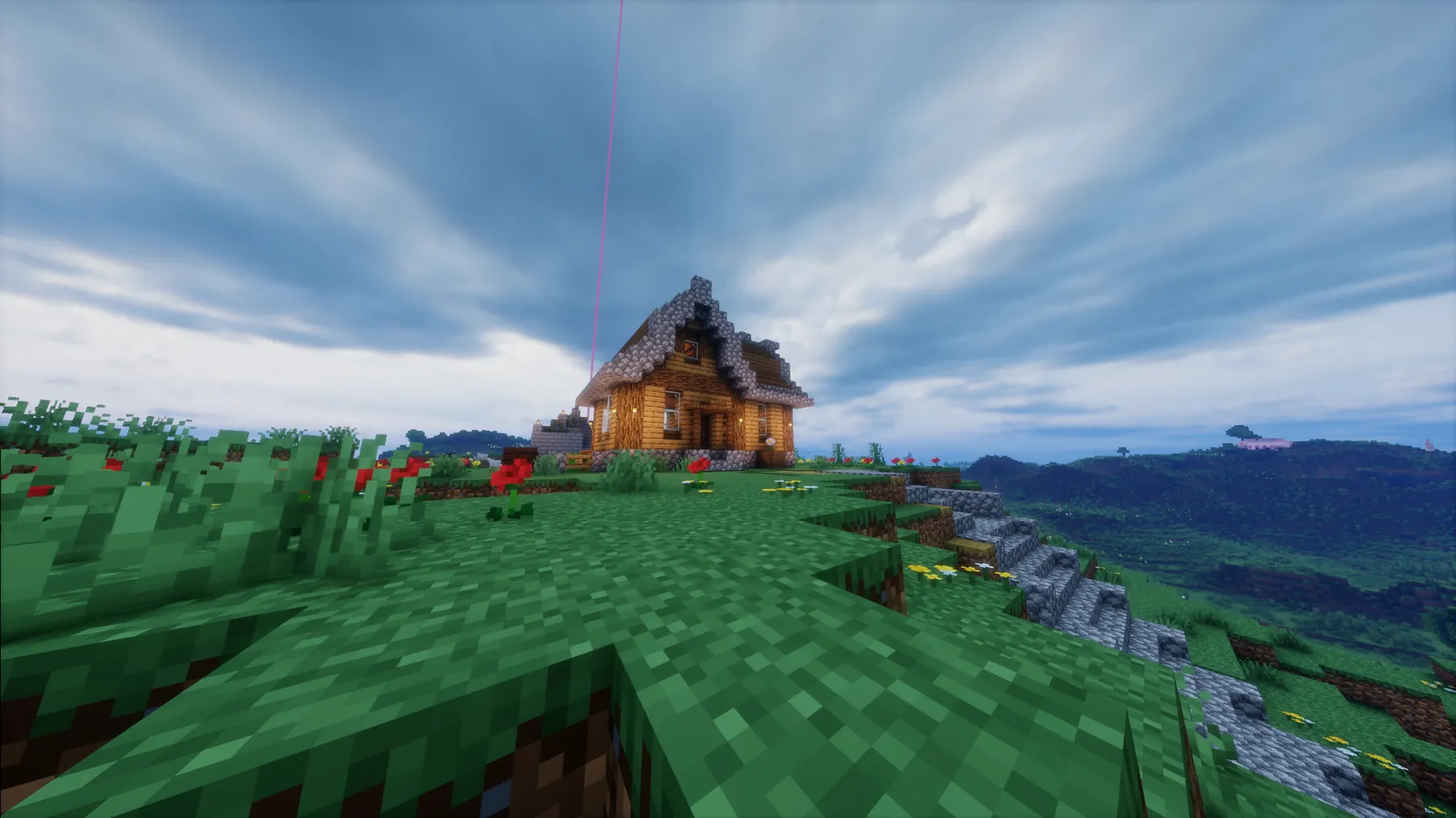 Lobotomy's retired house on a hill with shaders